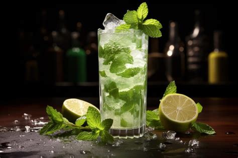 Cool Fresh mojito green drink Generate Ai | Premium AI-generated image