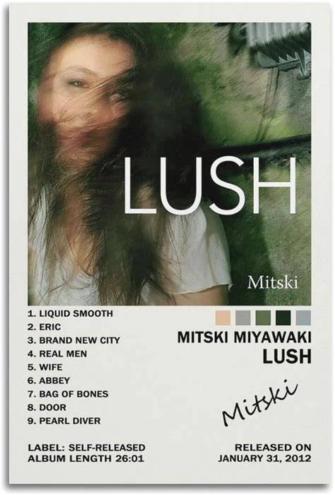 Generic Mitski Lush Poster Album Decorative Painting Canvas Bed Room