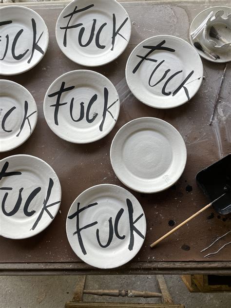 FUCK CAKE PLATE ANOUK KRAMER