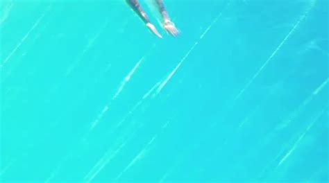 Sexy Blonde In Blue Bikini Diving Into T Stock Video Pond5