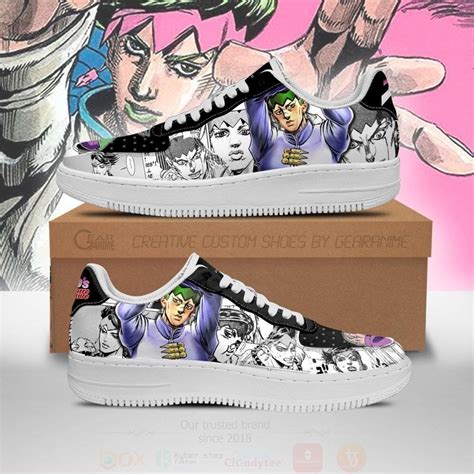 HOT Rohan Kishibe Manga Style JoJo Anime NAF Nike Air Force Shoes