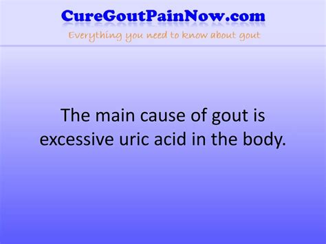 What Causes Gout | PPT