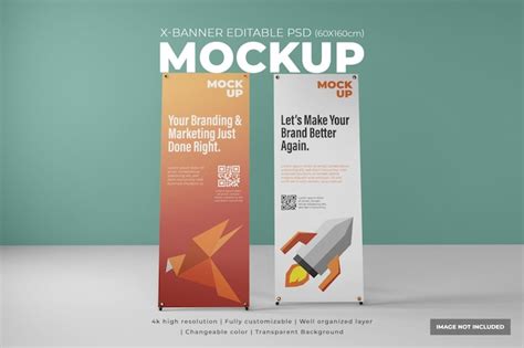 Premium Psd X Stand Banner Mockup