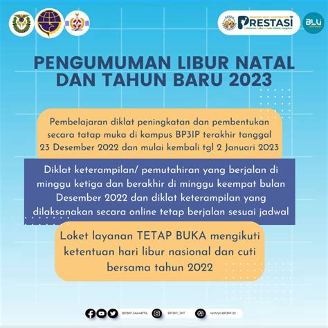 Pengumuman Libur Natal Dan Tahun Baru Bp Ip