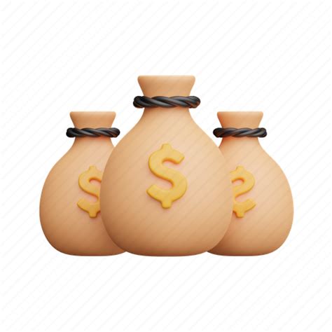 Money Bag 3d Illustration Download On Iconfinder