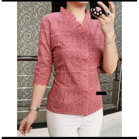 Jual Atasan Katun Bolong Katun Bolong Blouse Katun Bolongatasan