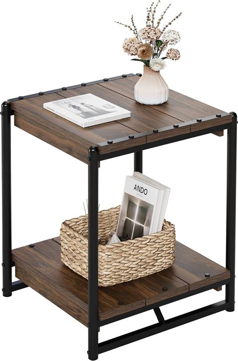 amazoncom entcook  table  storage shelf side  table