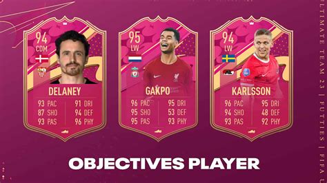 FIFA 23 Obiettivi Draft Futties Gakpo Karlsson Delaney Ed Aderllan