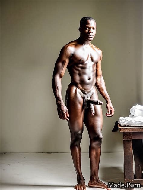 Porn Image Of Big Cock 20 Muscular Photo Studio Photo Serious African American Created By AI
