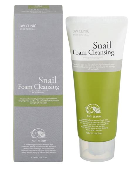 Купить 3W clinic Пенка для умывания с муцином улитки Snail foam ...