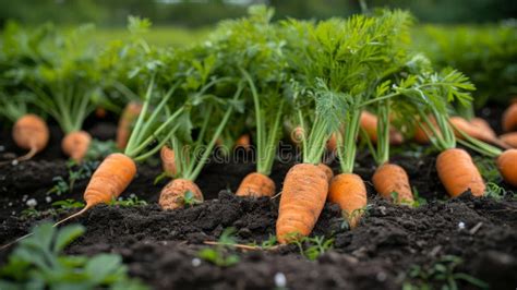 Coltivazione Intensiva Di Carota In Aiuole Allevate Illustrazione Di