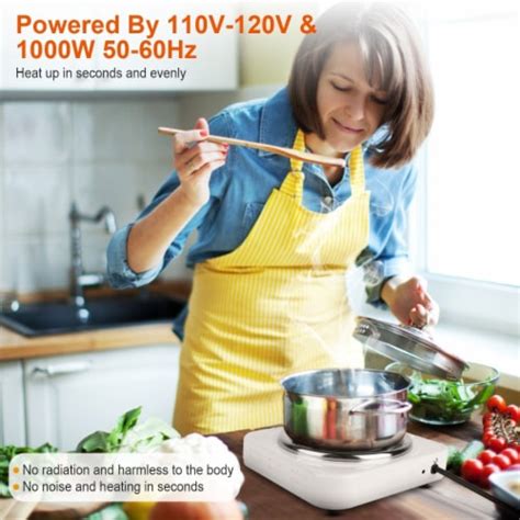 W Electric Single Burner Portable Coil Heating Hot Plate Stove Countertop Rv Hotplate Wi