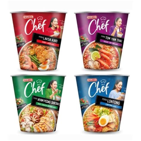 Mamee Chef Cup 72g Creamy Tom Yam Curry Laksa Lontong Spicy