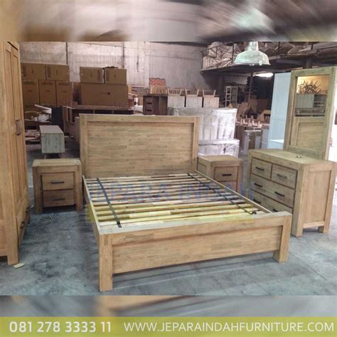 Jual Set Kamar Tidur Minimalis Jati Mewah By Jepara Indah Furniture