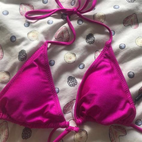 Fuchsia Plt Bikini Top Only Selling Because Its Depop