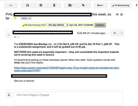 College Professor Accidentally Pastes Link To Porn In Email To Students R Funny