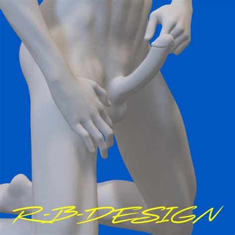 D File X Nude Ultra Realistic Erotic Sexy Boy Man With Long Hard Dick Cock With Different