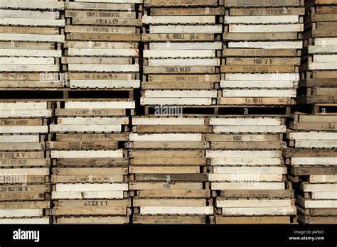 Stacked Up Trays Used For Potato Seedlings Boyton Hall Farm Suffolk