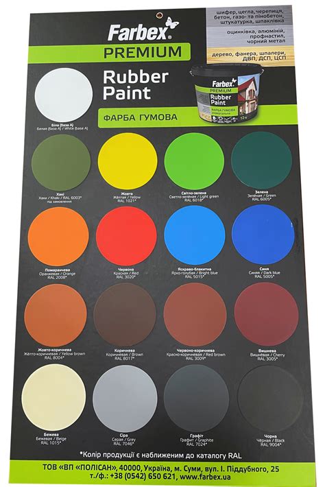 Как получить новые оттенки резиновой краски Rubber Paint Farbex - Полисан