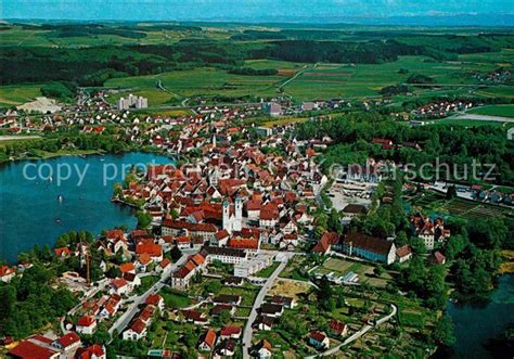 AK Ansichtskarte Bad Waldsee Fliegeraufnahme Kat Bad Waldsee Nr