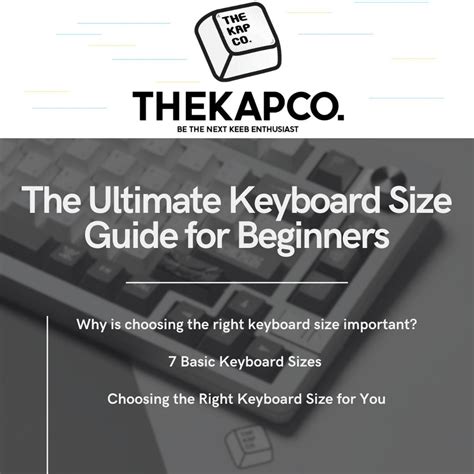 The Ultimate Keyboard Size Guide for Beginners – Thekapco