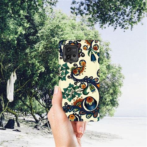 Hoesje Motorola Moto G72 Bookcase Barok Flower Bol