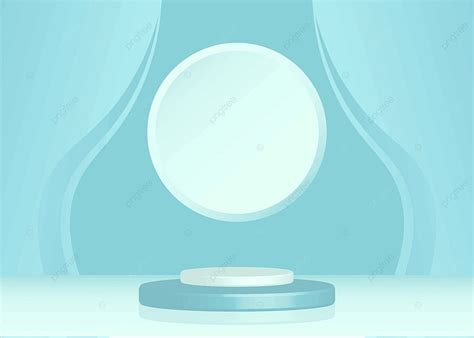 3d подиум абстрактная сцена и формы фона минимализм в пастельно синем ...