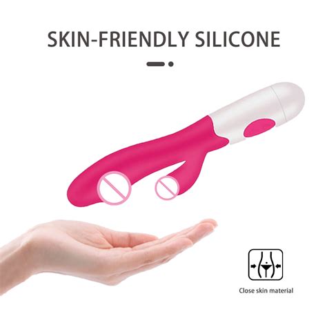 Waterproof Soft Silicone G Spot Vagina Clitoris Vibrating Stimulation Sex Toy Rabbit Vibrator