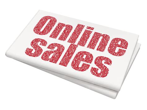 Online Sales Advertising Concept On Blank, Information, Advertise