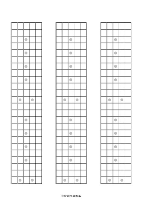 Printable Blank Guitar Neck Diagram - Printable Word Searches