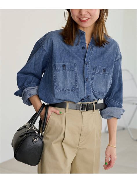 【楽天市場】《追加予約》デニムバンドカラーシャツ JOURNAL STANDARD relume ジャーナル スタンダード レリューム ...