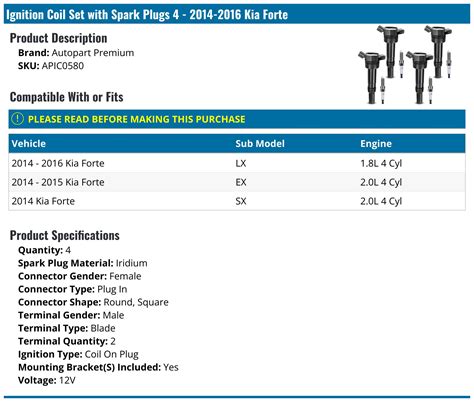 2016 Kia Forte Ex 4 Cylinders 8 2 8