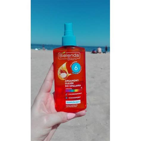 Bielenda Bikini Arganowy olejek nawilżający do opalania SPF nowa wersja cena opinie