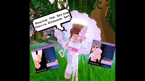 ♥︎buying The New Spring Cherry Blossom Set♥︎ Most Of It ♥︎royale High♥︎ Youtube