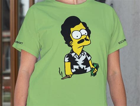 Bart Simpson Pablo Escobar Dress Escobart T Shirt Sleeve Etsy