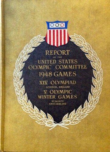 Report Of The United States Olympic Committee 1948 Games Ebay