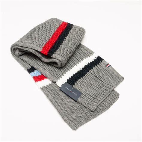 Мужской серый шарф Tommy Hilfiger Chunky Cardigan 1CT0211004 купить в ...