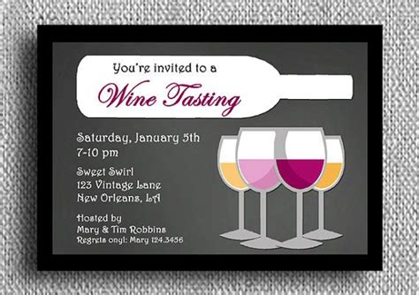 Wine Tasting Invitation Printable Bridal Shower By Thatpartychick