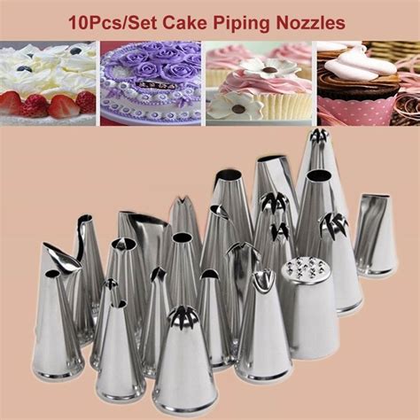 Stks Set Cake Piping Nozzles Rvs Pastry Icing B Grandado