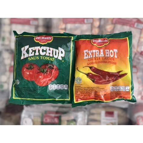 Jual Del Monte Saus Tomat Saus Sambal Extra Hot Chilli Sauce Sachet Delmonte SEMARANG Shopee