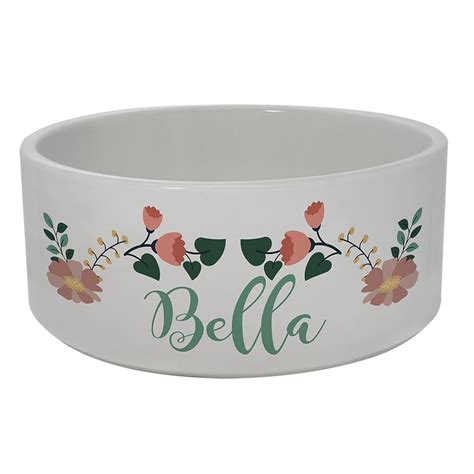 Personalized Ceramic Pet Bowl Custom Printed Dog Bowl Full Color Cat ...