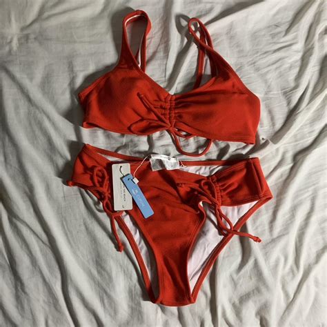 Cupshe Red Bikini NWT I Love The Shape Of This And Depop