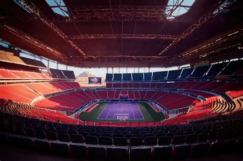 Empty Modern Esports Stadium Premium Ai Generated Image