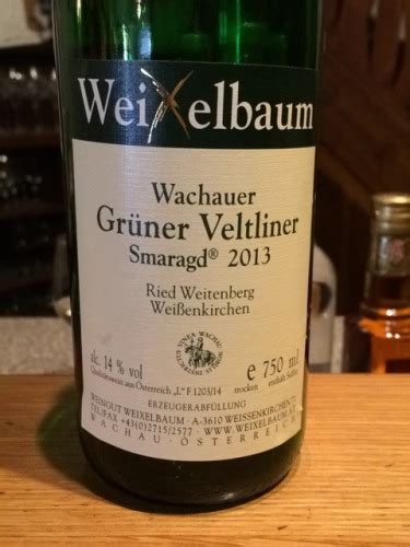 Weixelbaum Wachauer Gr Ner Veltliner Smaragd Ried Weitenberg