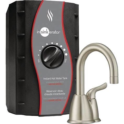 InSinkErator Invite HOT150 Satin Nickel Instant Hot Water System With 2 3 Gal Stainless Steel
