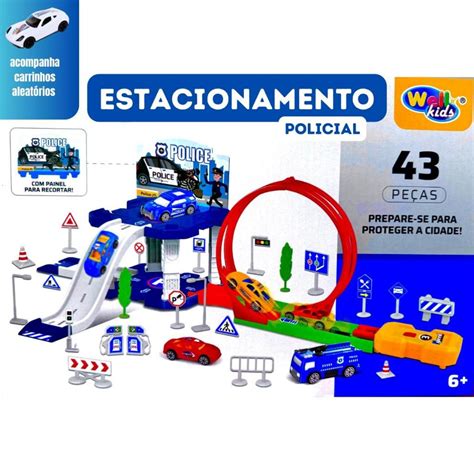 Pista De Carrinho Hot Wheels E Brinquedo De Corrida Infantil Estacionamento E Garagem