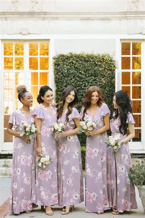 Floral Bridesmaid Dresses - Wedding Dresses For Budget Brides