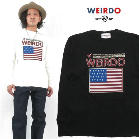 楽天市場WEIRDO ウィアード 長袖 クルーネック ワッフル Tシャツ PORN WEIRDO AMERICA GLAD HAND グラッドハンド WRD SS アースマーケット