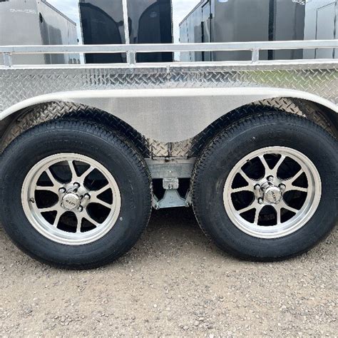 Aluminum X Tandem Axle Byfold Ramp Landscape Utility Trailer