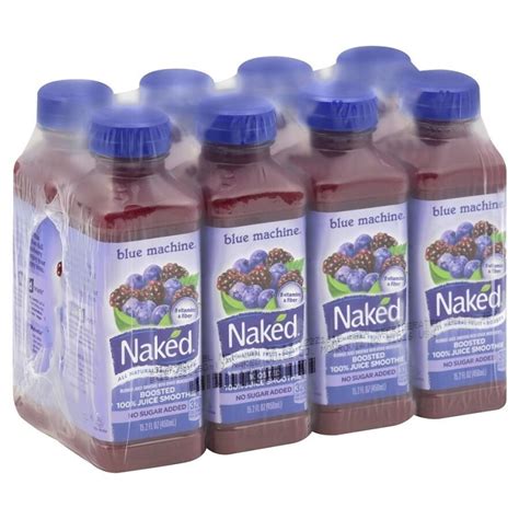 Naked Juice Refrigerated Blue Machine Smoothie Juice No Sugar Added